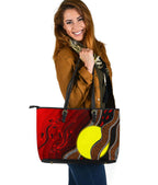 aboriginal-leather-tote-bag-aboriginal-flag-lizard-dot-painting-style