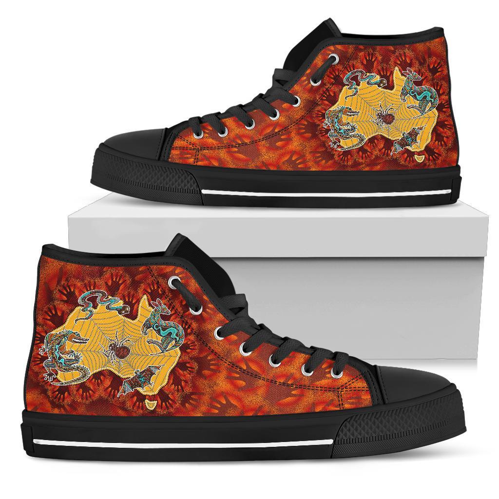 aboriginal-high-top-shoe-australia-map-hand-patterns-spider-web