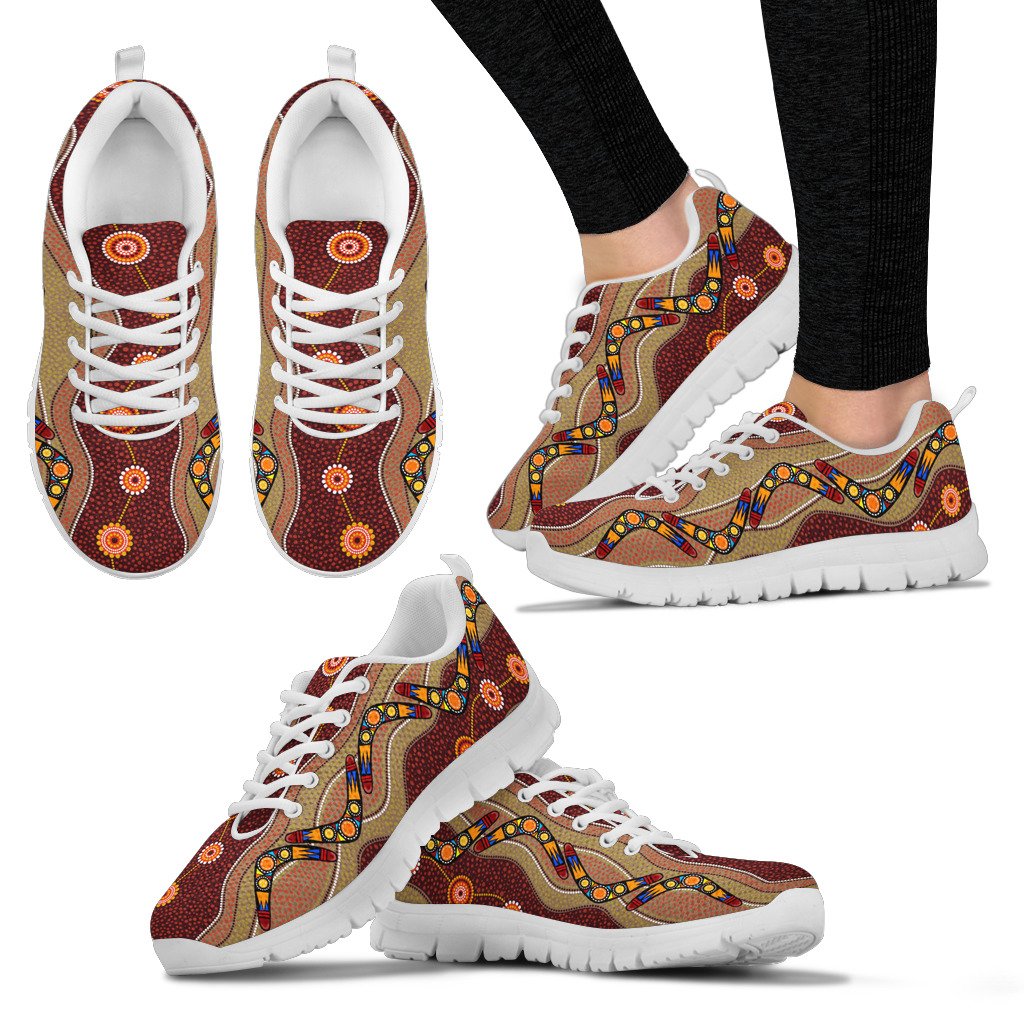 aboriginal-sneakers-boomerang-patterns-circle-dot-painting