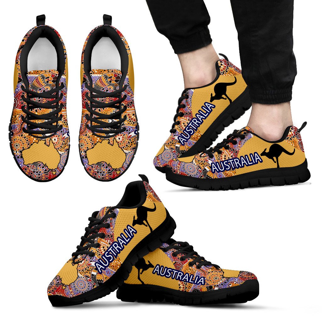 aboriginal-sneakers-australian-map-kangaroo-symbol-koala-kookaburra-patterns