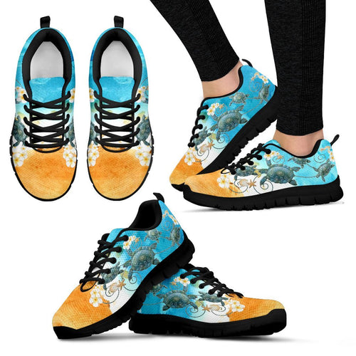 turtle-with-plumeria-on-beach-mens-womens-sneakers-shoes