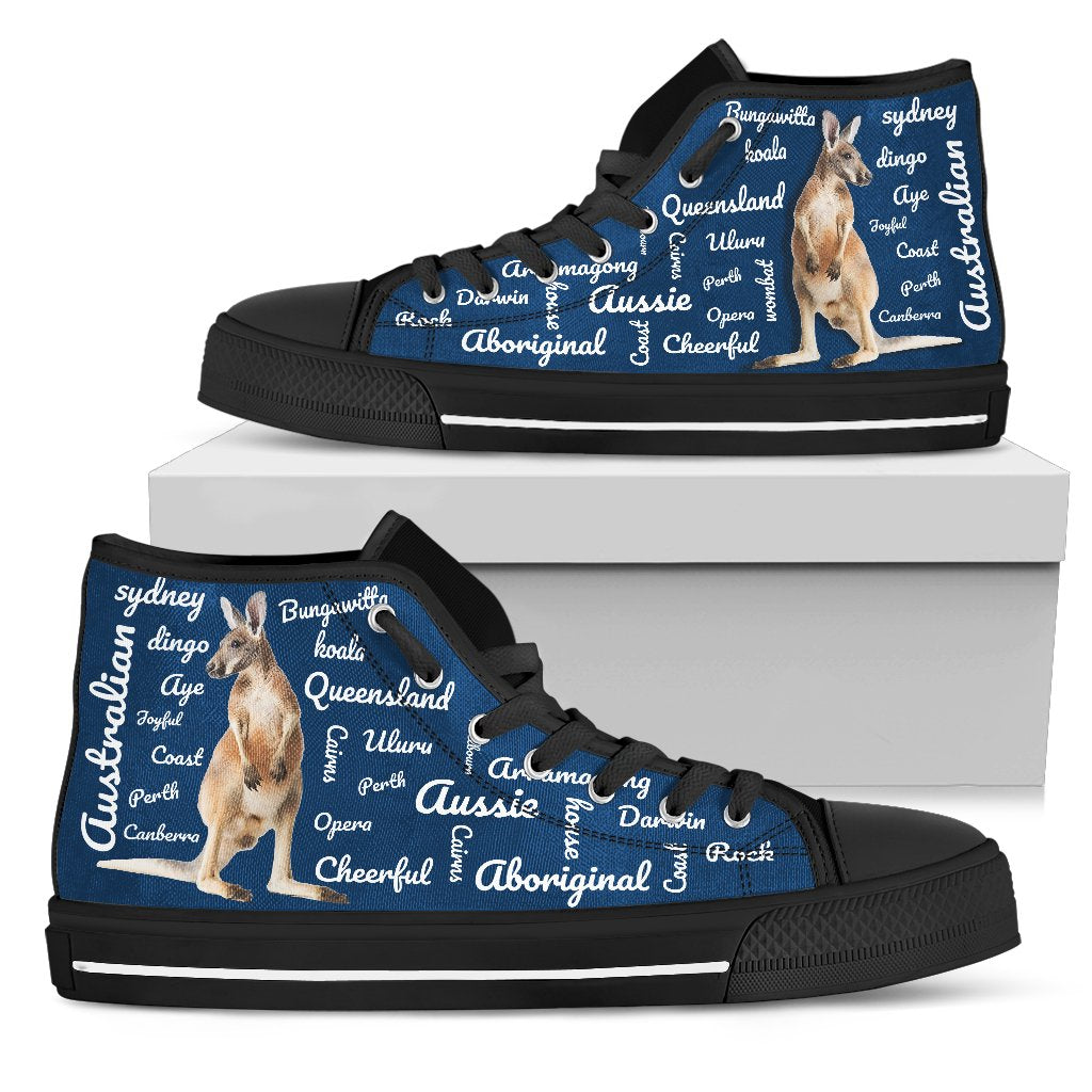 canvas-shoes-kangaroo-shoes-word-art-high-top