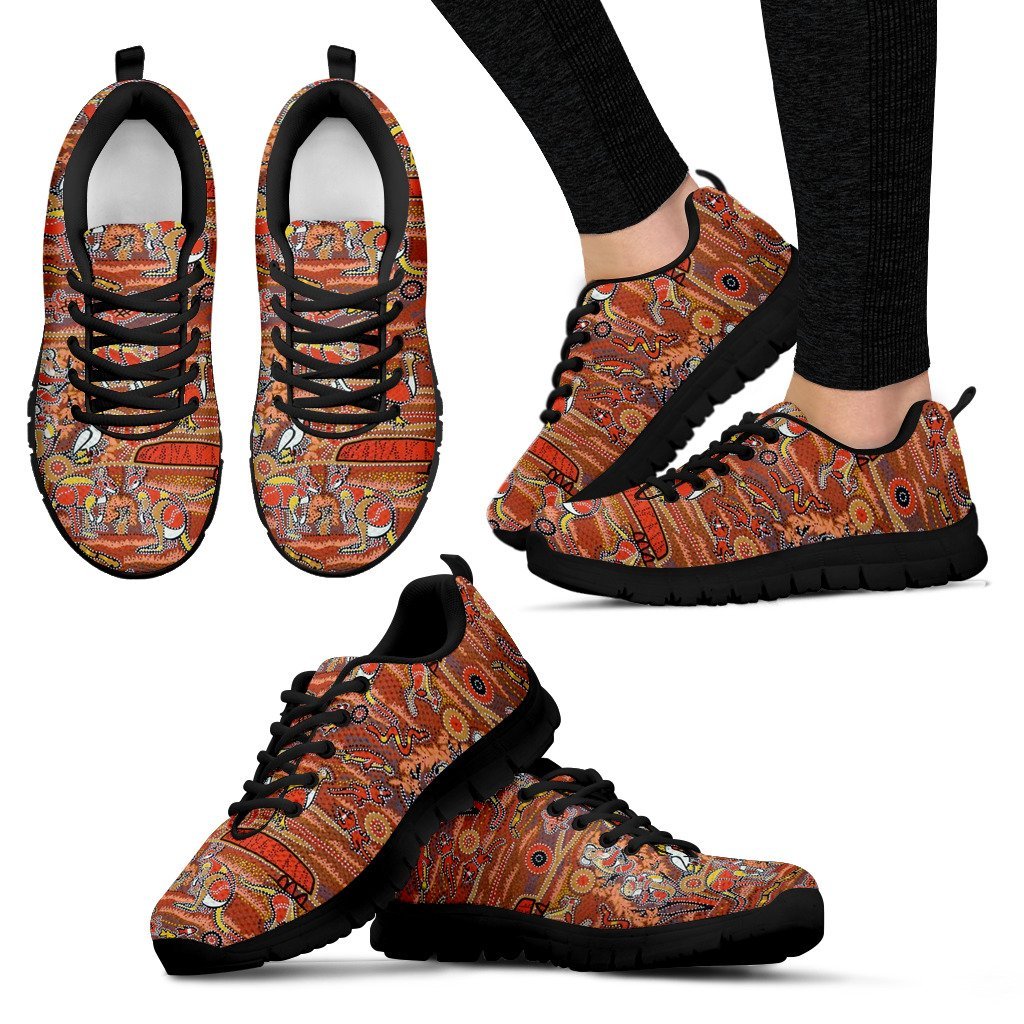 aboriginal-sneakers-koala-kangaroo-patterns-indigenous-dot-ver02