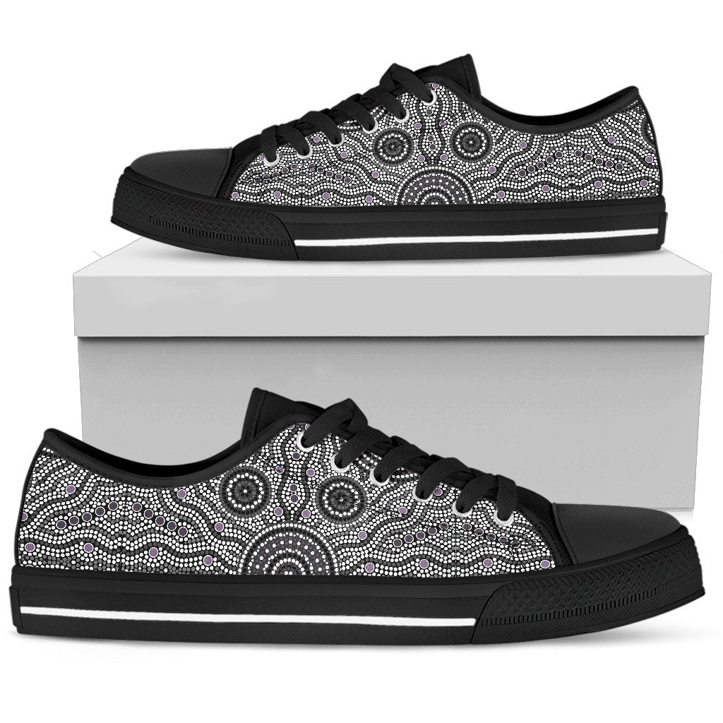 canvas-shoes-aboriginal-dot-painting-shoes-ver04-low-top