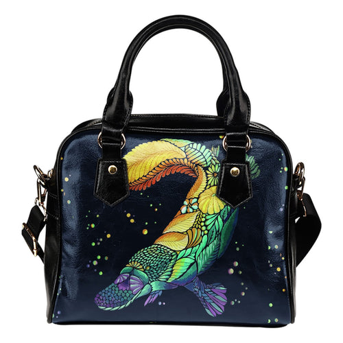 Shoulder Handbag - Platypus Bed Patterns Art - Vibe Hoodie