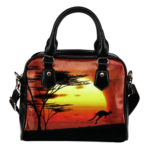 Shoulder Handbags - Kangaroo Handbags Sunset Ver01 - Vibe Hoodie