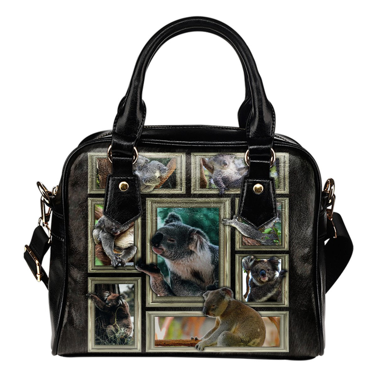 Shoulder Hangbag - 3D Koala Frames Handbag - Vibe Hoodie