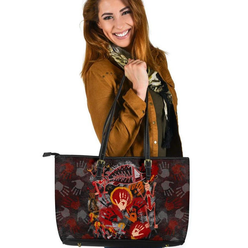 aboriginal-leather-tote-bag-indigenous-fish-hand-art
