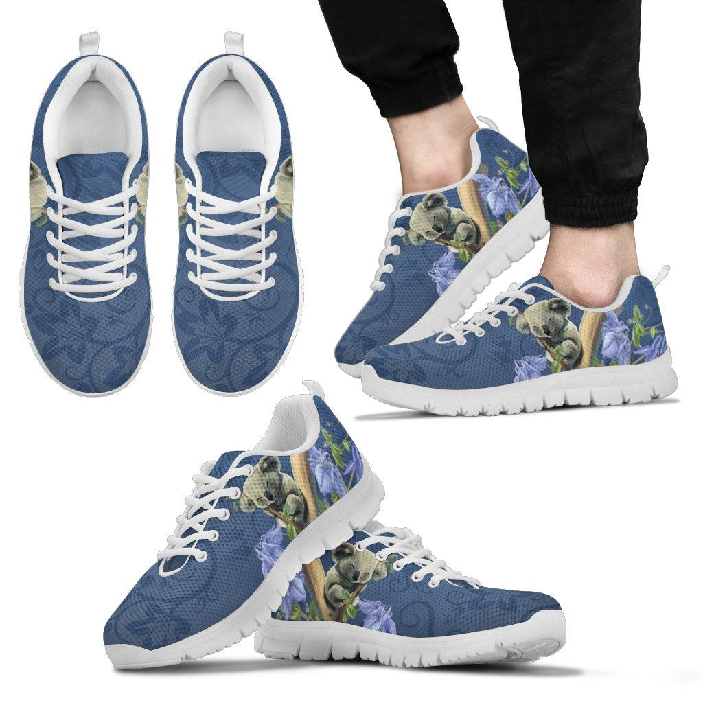 sneakers-koala-sleep-shoes-bluebell-flower-patterns-unisex