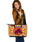 brisbane-large-leather-tote-broncos-indigenous-warm-vibes