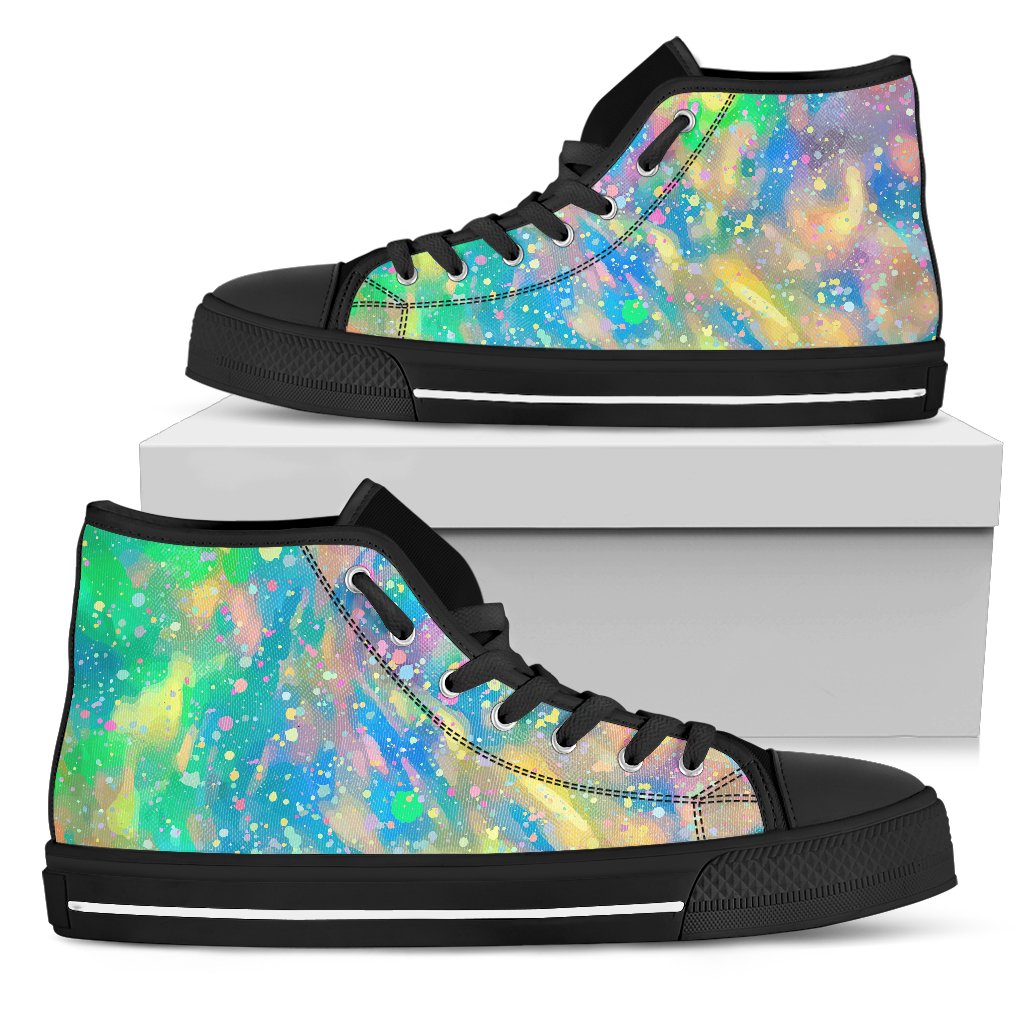 canvas-shoes-opal-gemstone-shoes-color-art-high-top