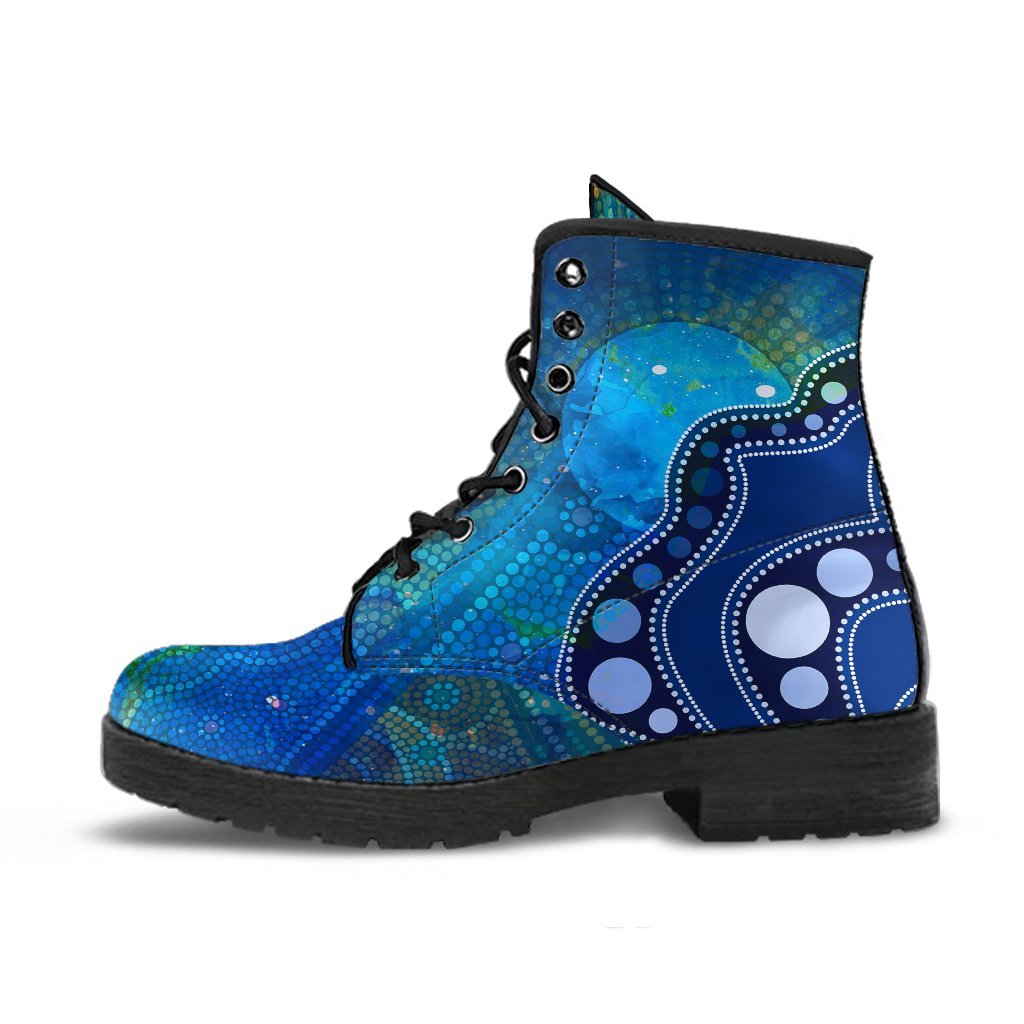 aboriginal-leather-boots-australia-indigenous-flag-circle-dot-painting-art-blue