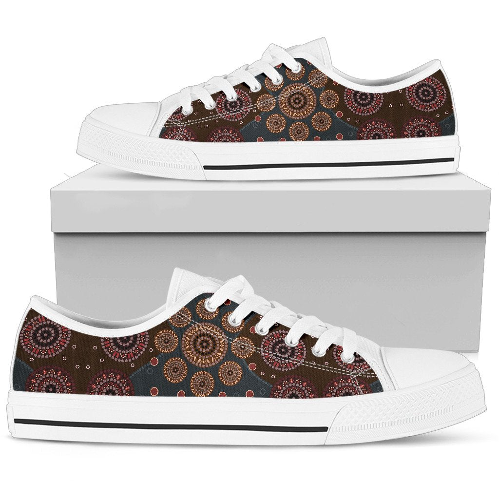 canvas-shoes-aboriginal-dot-painting-shoes-ver02-low-top