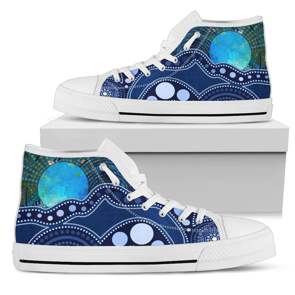 aboriginal-high-top-shoe-australia-indigenous-flag-circle-dot-painting-art-blue
