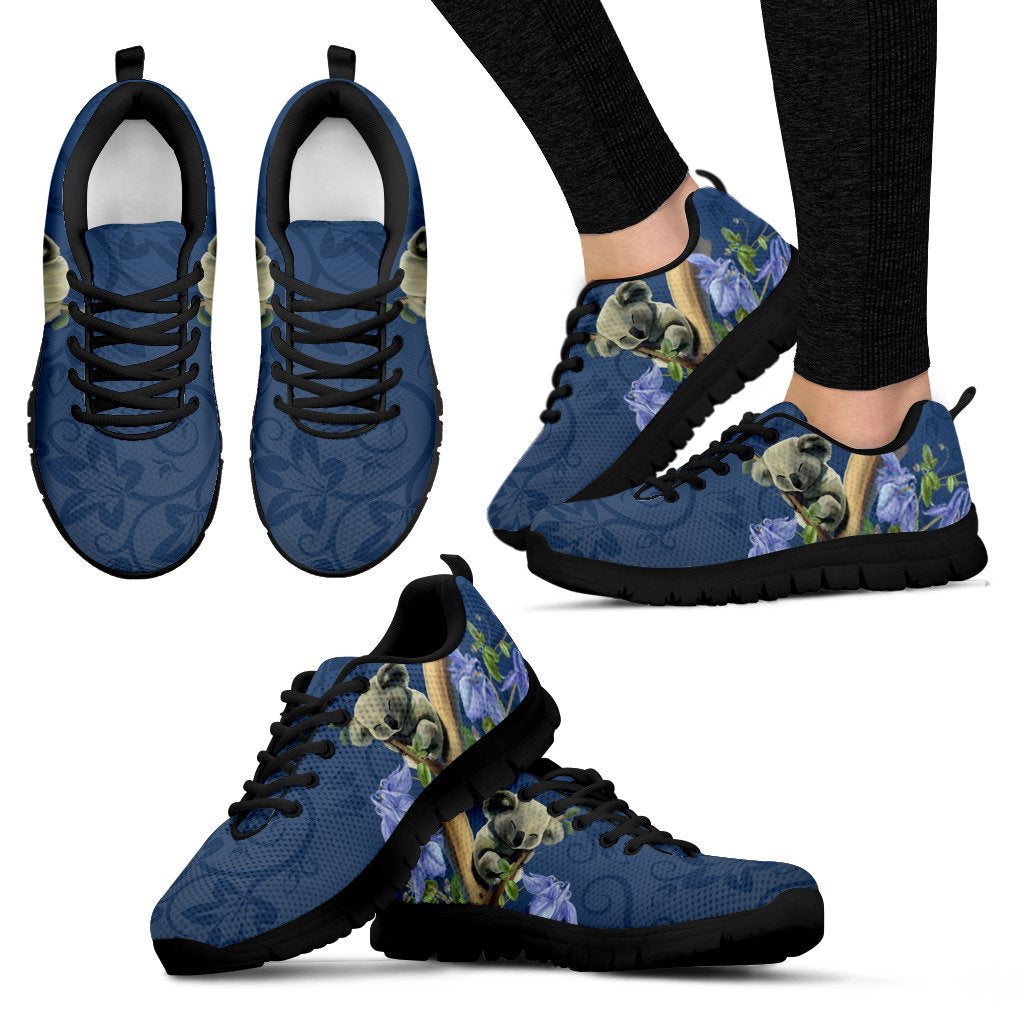 sneakers-koala-sleep-shoes-bluebell-flower-patterns-unisex