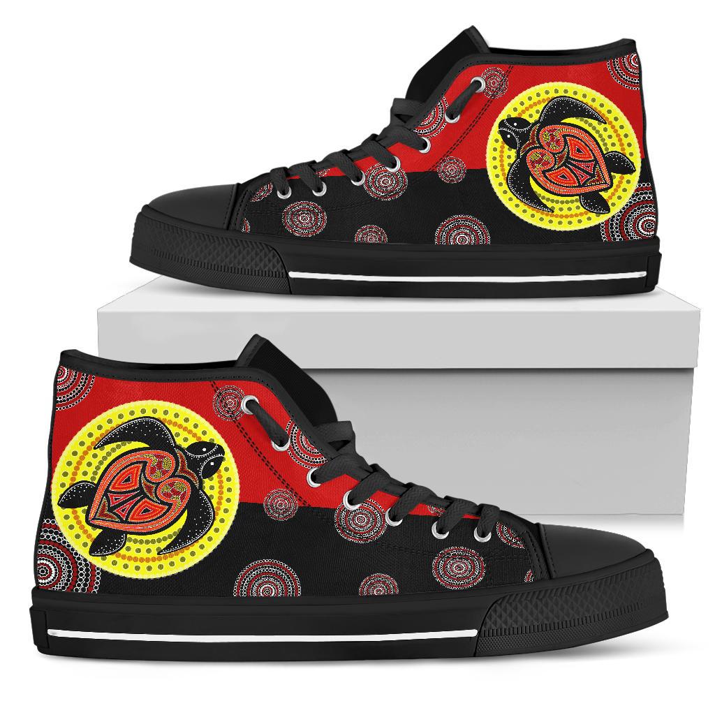 canvas-shoe-aboriginal-dot-painting-shoe-turtle-high-top