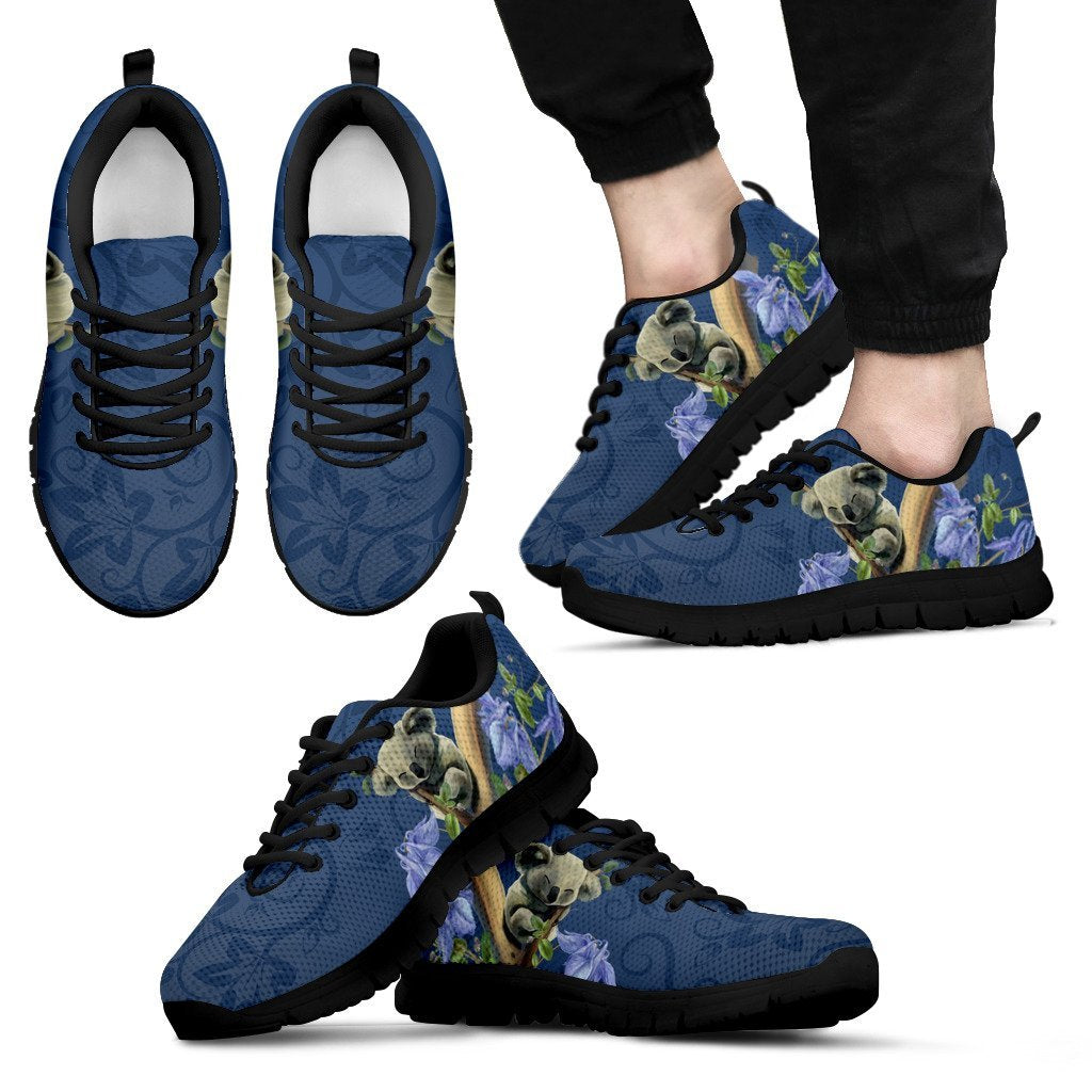 sneakers-koala-sleep-shoes-bluebell-flower-patterns-unisex