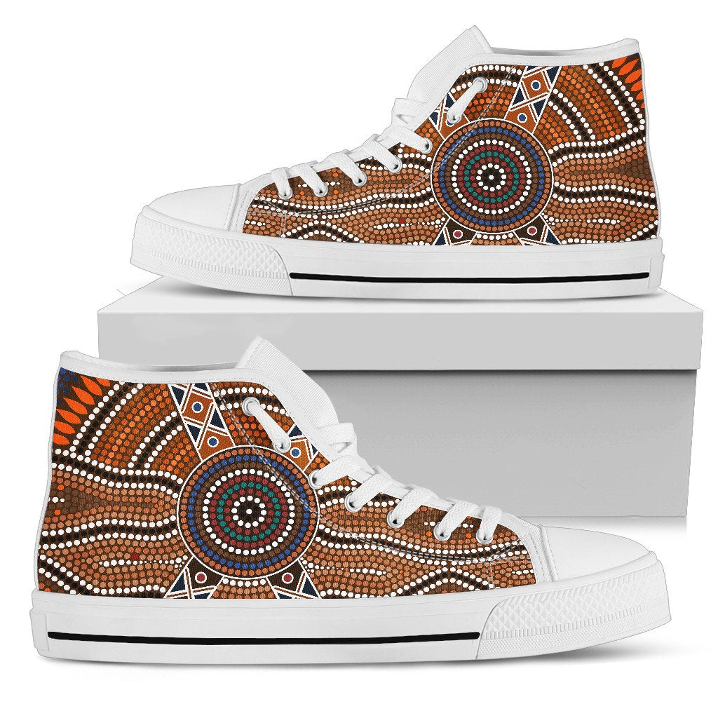 canvas-shoes-aboriginal-dot-painting-shoes-ver01-high-top