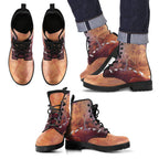 leather-boots-kangaroo-shoes-in-forest-painting
