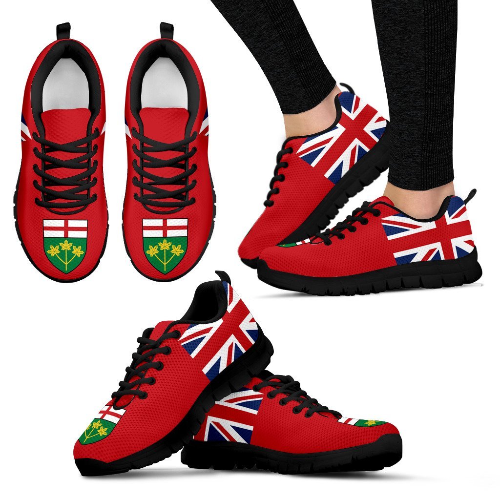 canada-ontario-map-and-coat-of-arm-sneaker