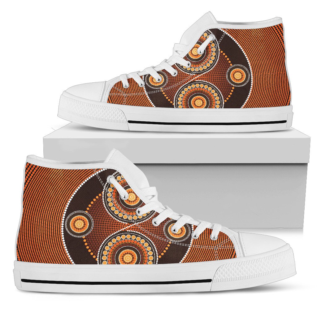 canvas-shoes-aboriginal-dot-painting-shoes-ver10-high-top