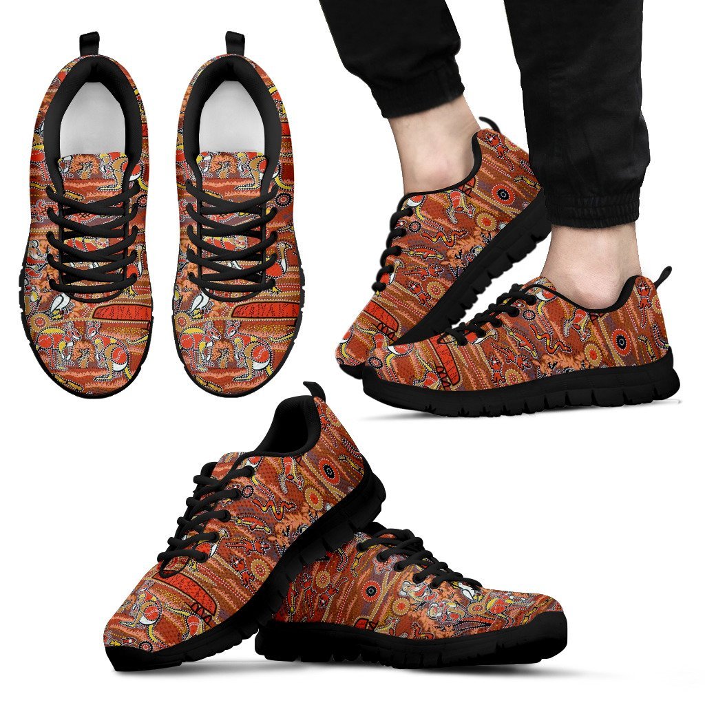 aboriginal-sneakers-koala-kangaroo-patterns-indigenous-dot-ver02