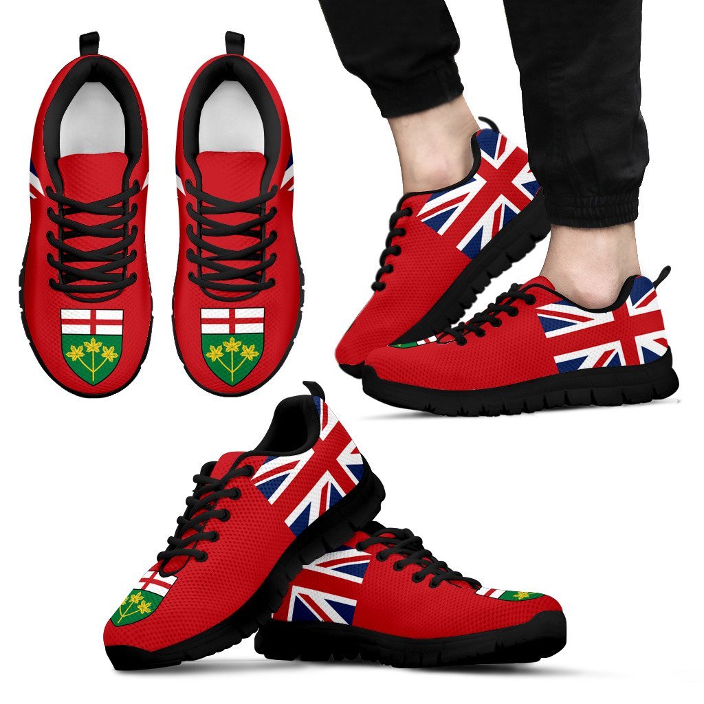 canada-ontario-map-and-coat-of-arm-sneaker