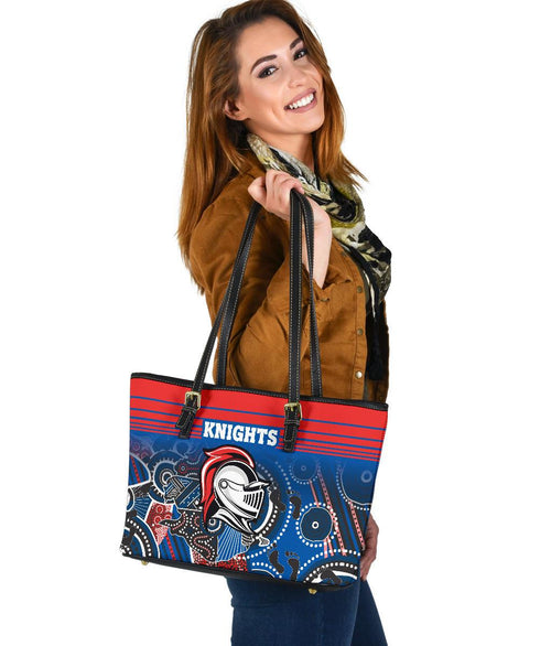 knights-small-leather-tote-newcastle-aboriginal-horizontal-style