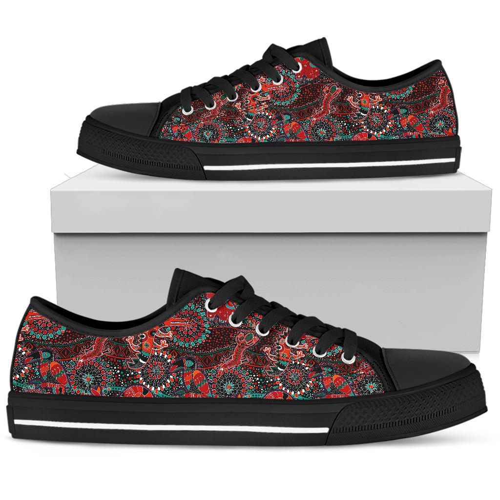 low-top-shoes-aboriginal-animal-dot-acrylic-paint