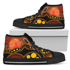 aboriginal-high-top-shoe-australia-indigenous-flag-circle-dot-painting-art-golden