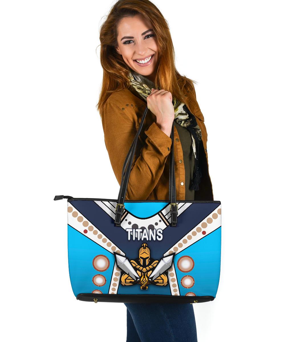 gold-coast-large-leather-tote-titans-gladiator-simple-indigenous