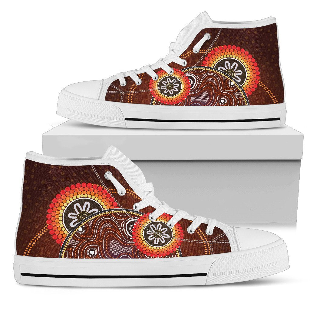 canvas-shoes-aboriginal-dot-painting-shoes-earth-high-top