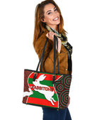 rabbitohs-small-leather-bag