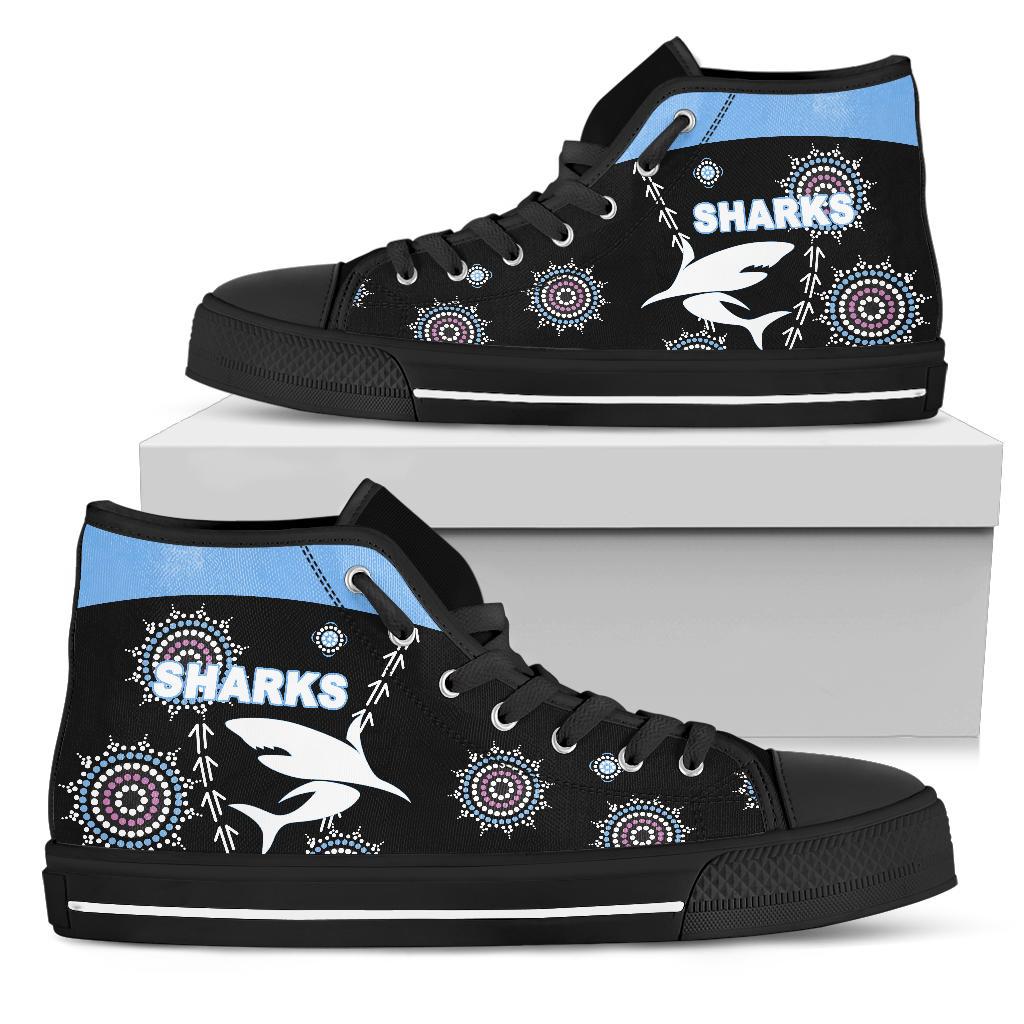 cronulla-high-top-shoe-sharks-simple-indigenous-black