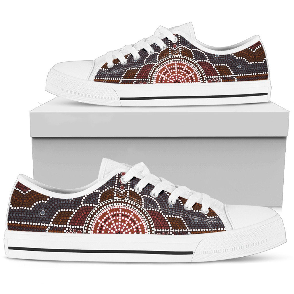 canvas-shoes-aboriginal-dot-painting-shoes-ver03-low-top