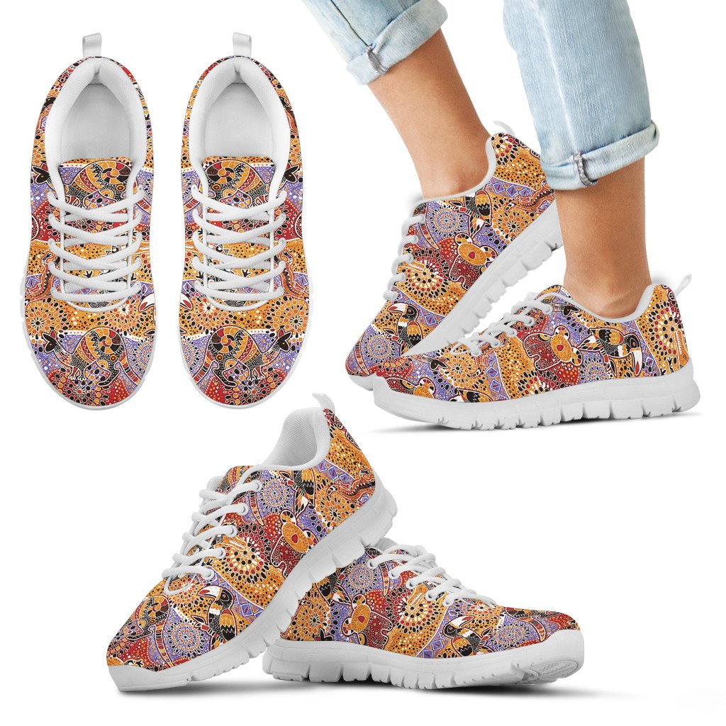 aboriginal-sneakers-koala-kangaroo-patterns-animals-shoes
