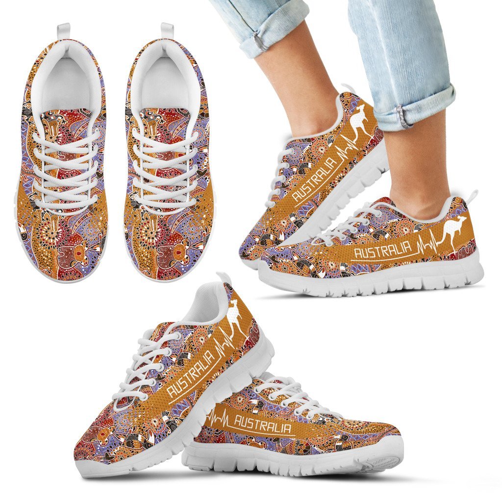 aboriginal-sneakers-kangaroo-heartbeat-koala-kookaburra-patterns