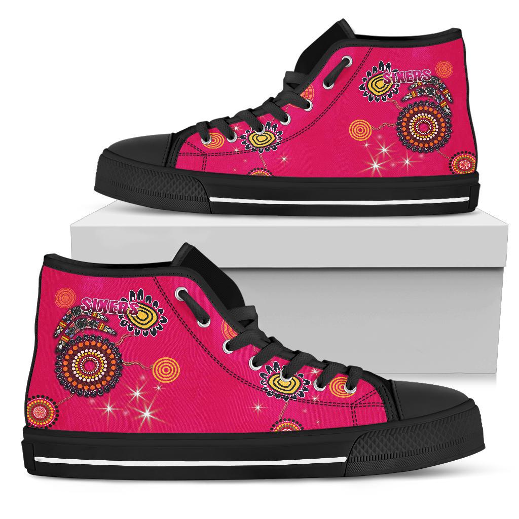 sydney-high-top-shoe-sixers-indigenous-magenta