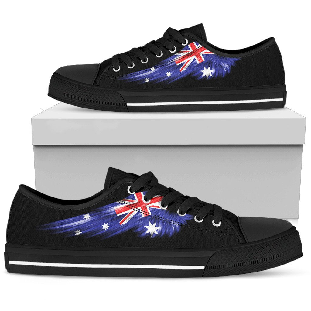 canvas-shoes-aus-flag-shoes-wings-low-top