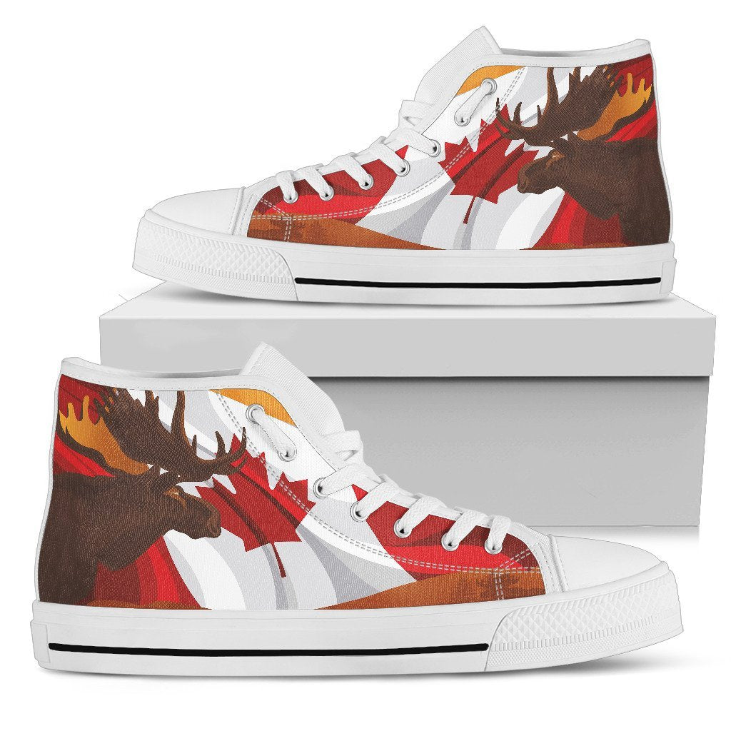 canada-moose-high-top-canvas-shoes