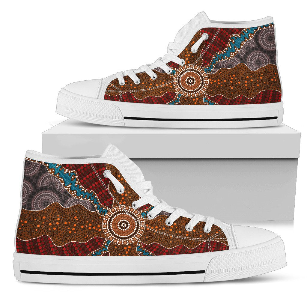 canvas-shoes-aboriginal-dot-painting-shoes-ver06-high-top
