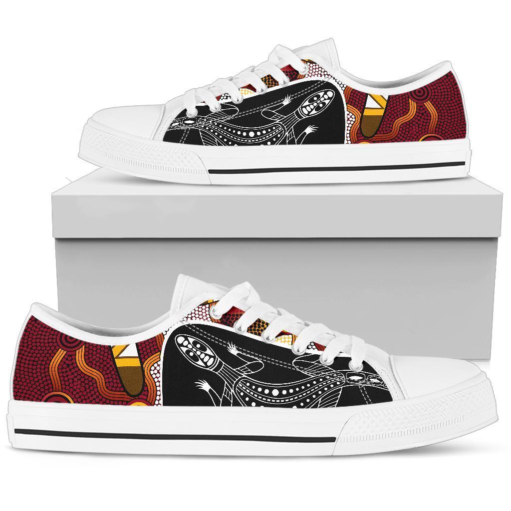 low-top-shoes-aboriginal-dot-painting-lizard-shoes