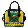 Shoulder Handbag - Australian Coat Of Arms Handbag Koala - Vibe Hoodie