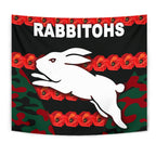 south-sydney-rabbitohs-tapestry-anzac-day-poppy-flower-vibes
