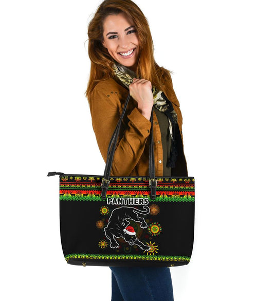 penrith-panthers-christmas-large-leather-tote-indigenous