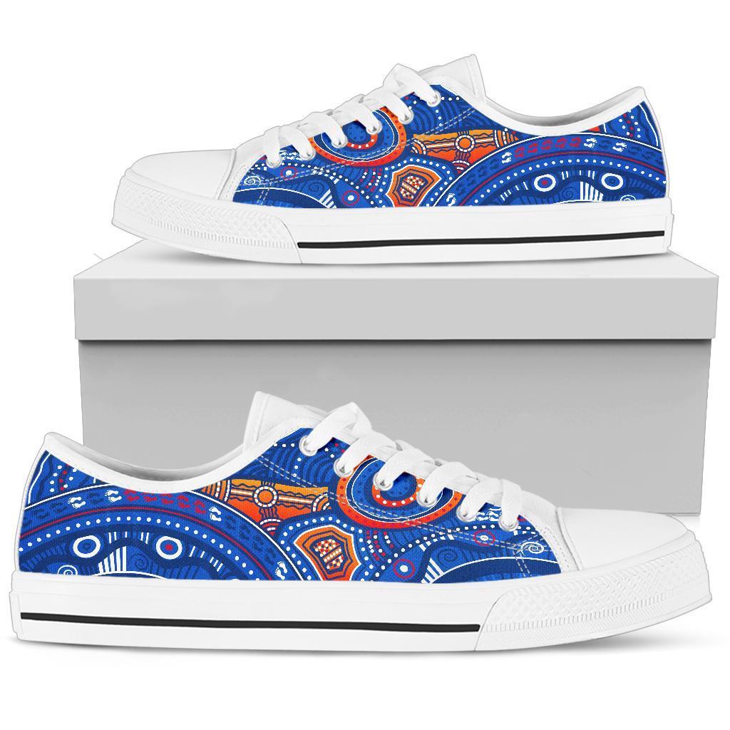 aboriginal-low-top-shoe-indigenous-footprint-patterns-blue-color