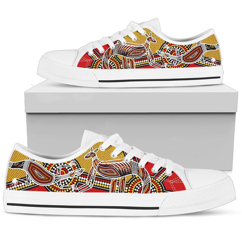 aboriginal-low-top-shoes-kangaroo-dot-painting-patterns