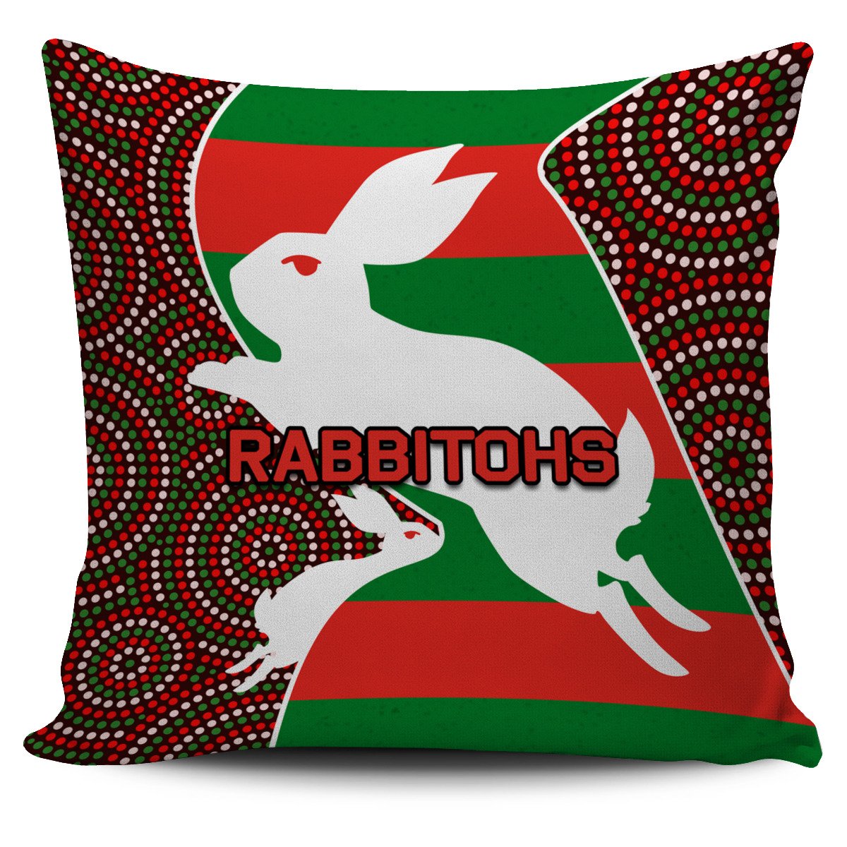 rabbitohs-pillow-cover
