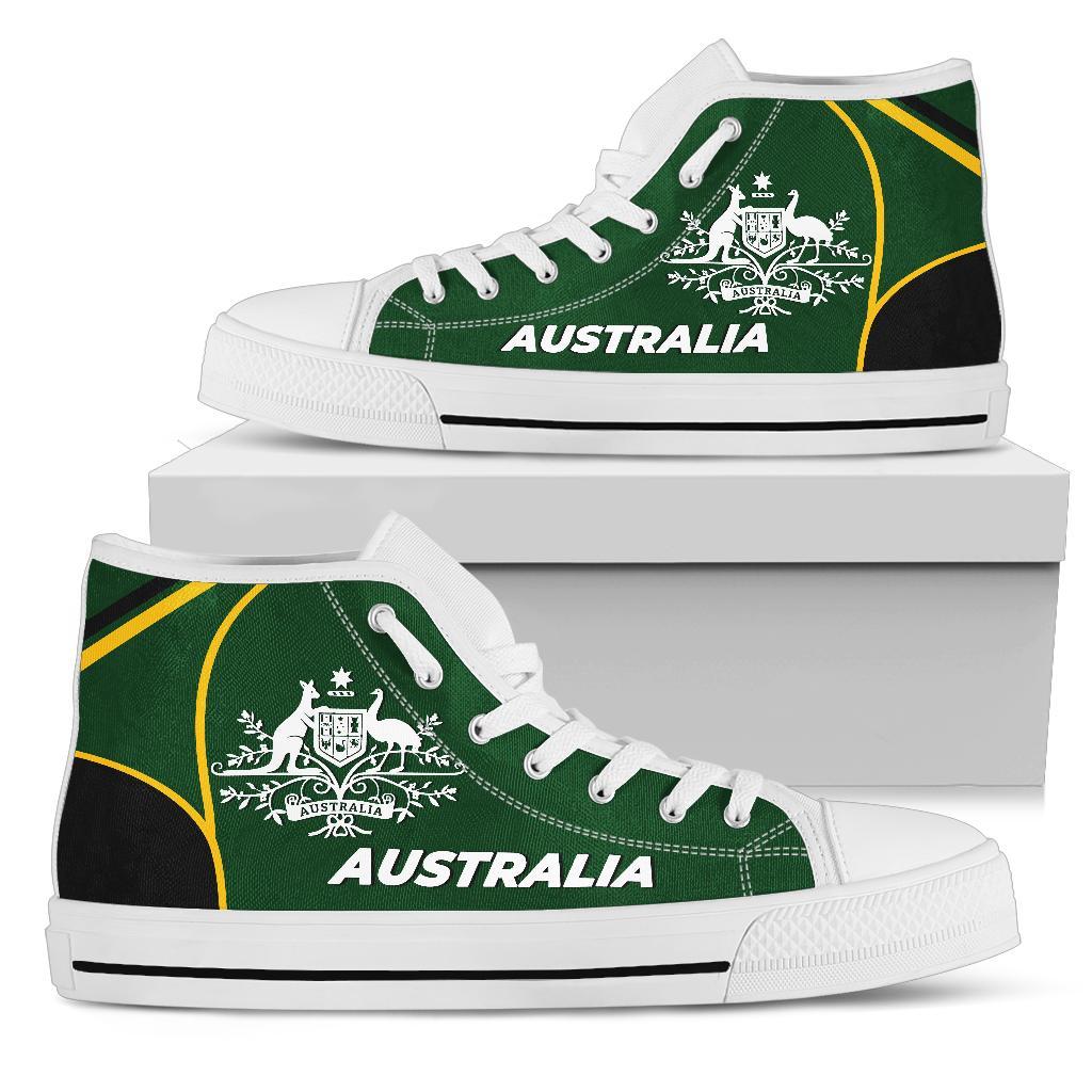 high-top-shoes-australian-coat-of-arms-green-shoes