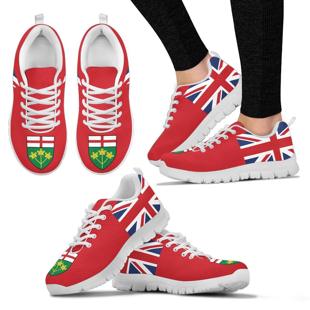 canada-ontario-map-and-coat-of-arm-sneaker